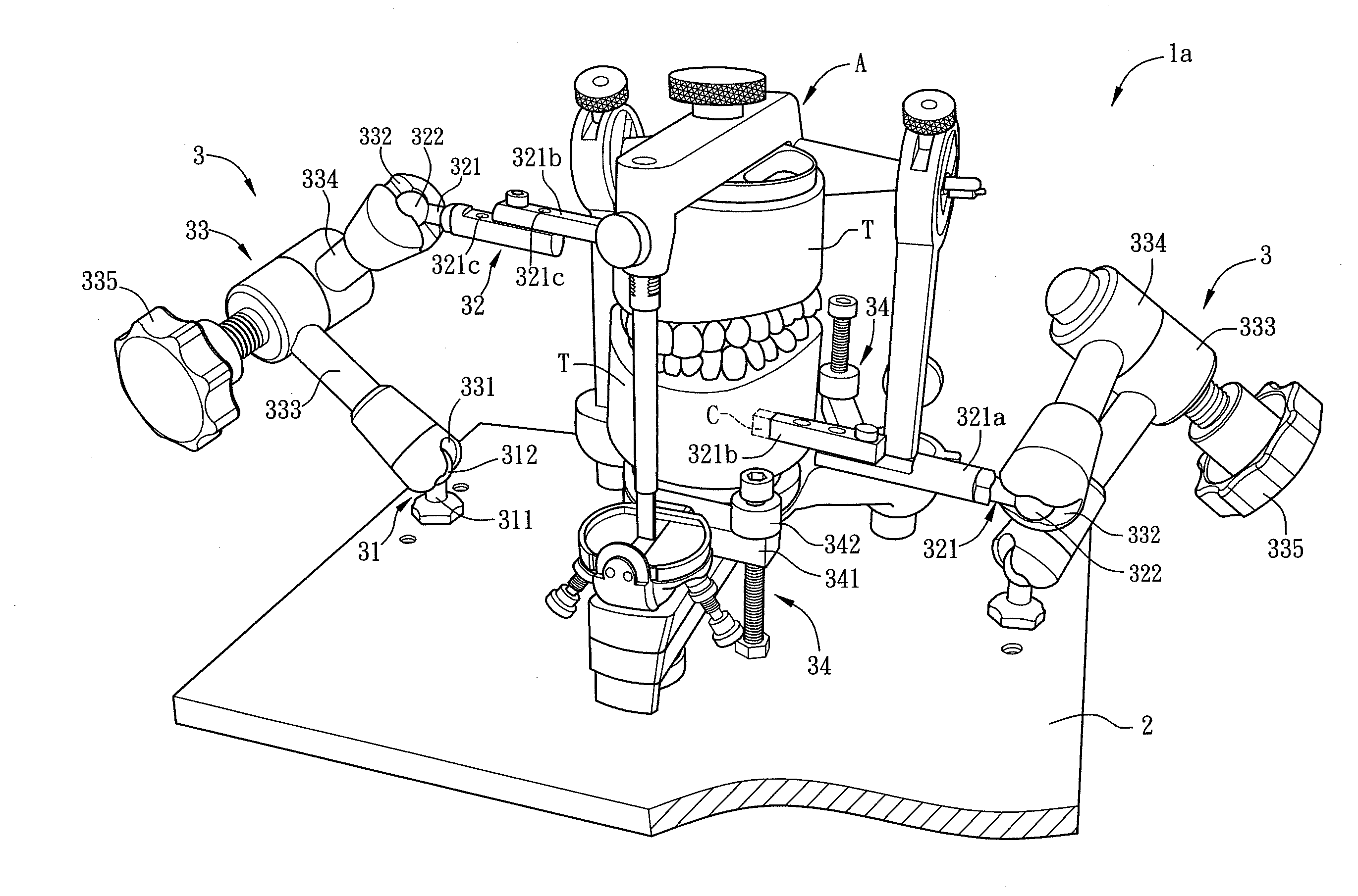 Auxiliary device for articulator