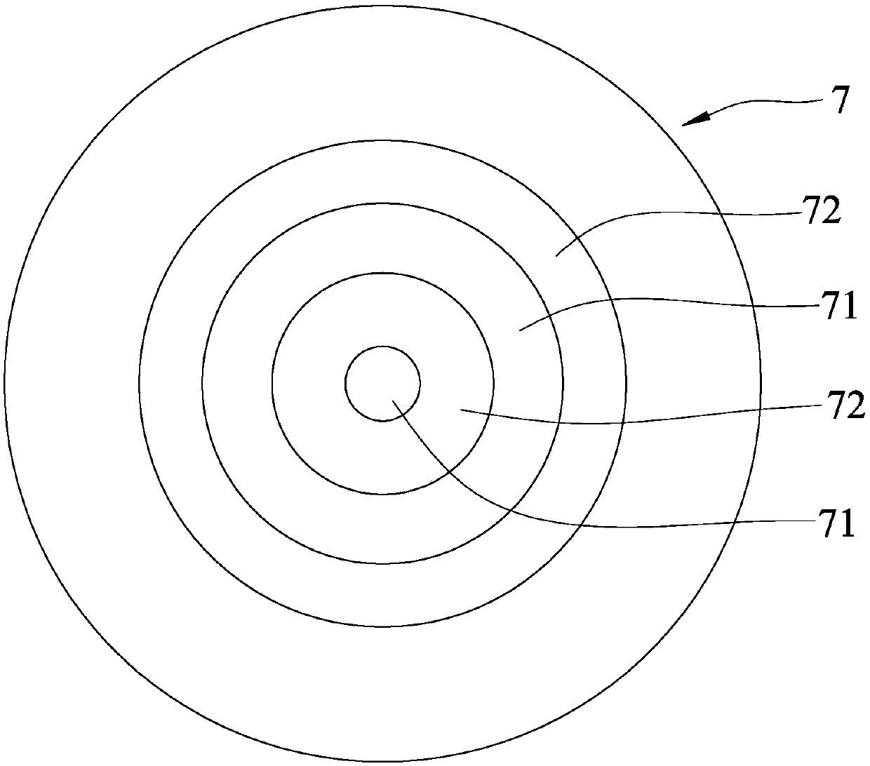 Continuous zooming contact lens