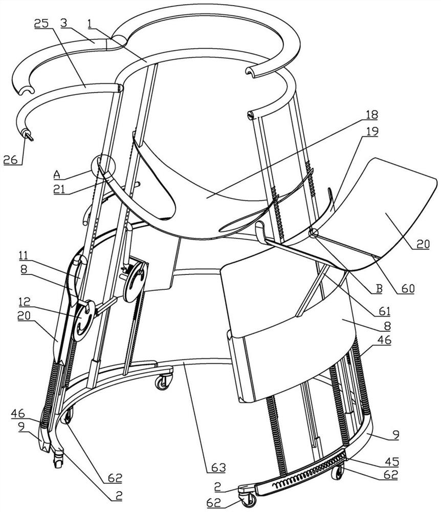 Medicine fumigation therapy and local thermal therapy frame for medical oncology