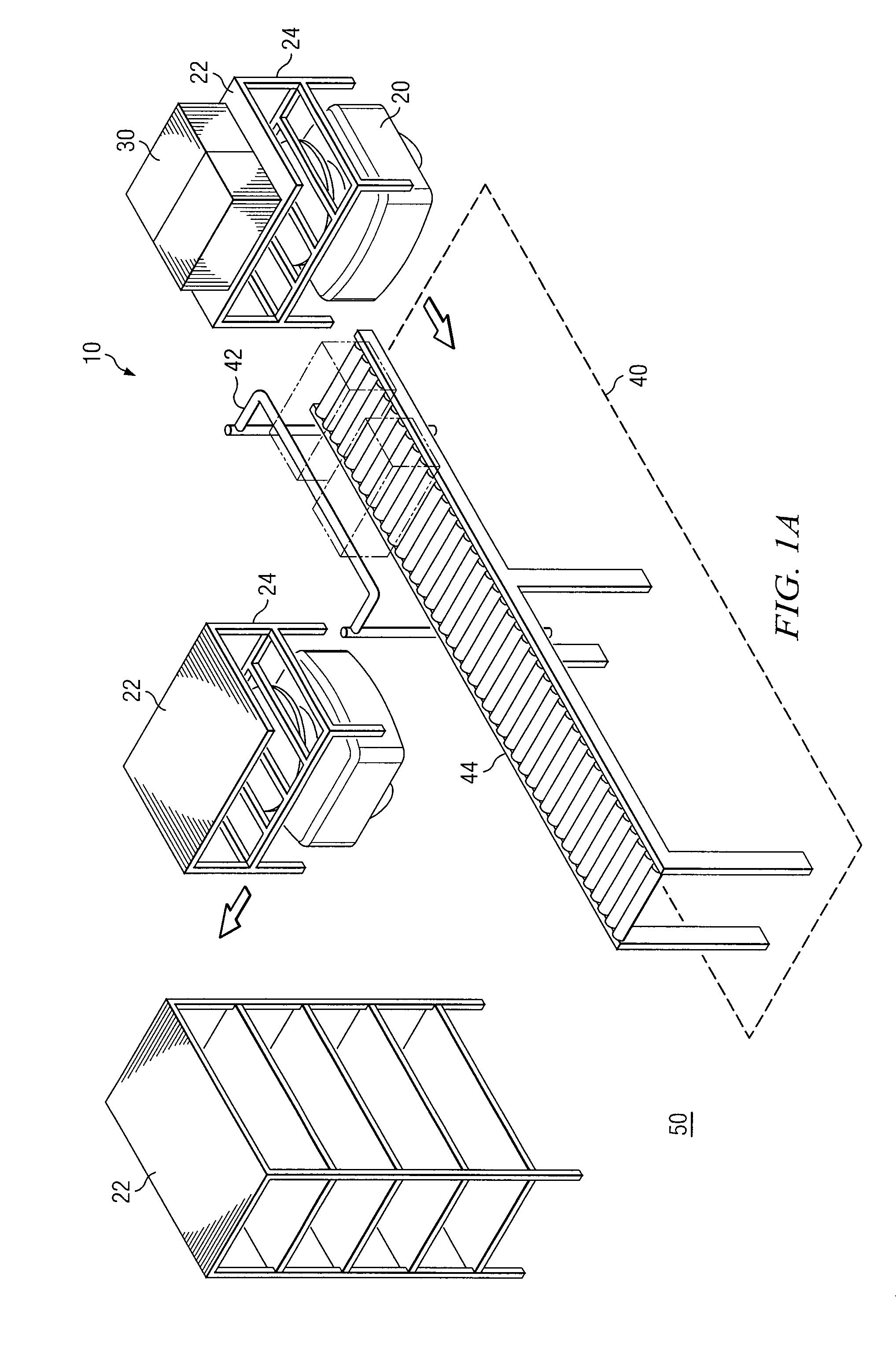 System and method for unloading items