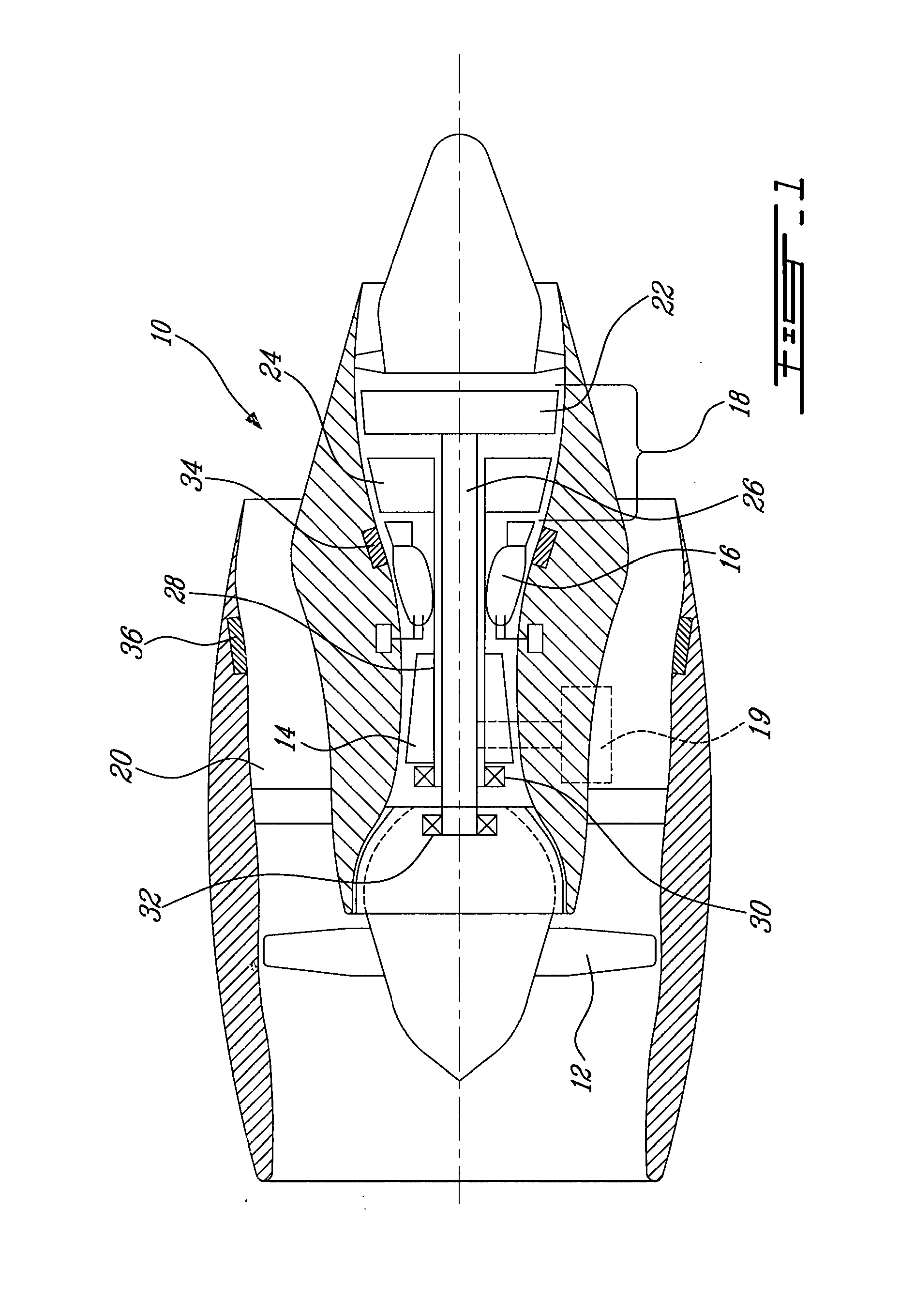 Gas turbine engine including apparatus to transfer power between multiple shafts