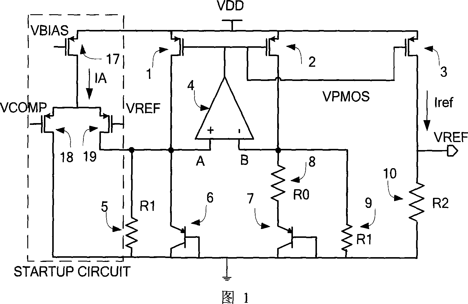 Start circuit of reference voltage source suitable for Sub1V current mode