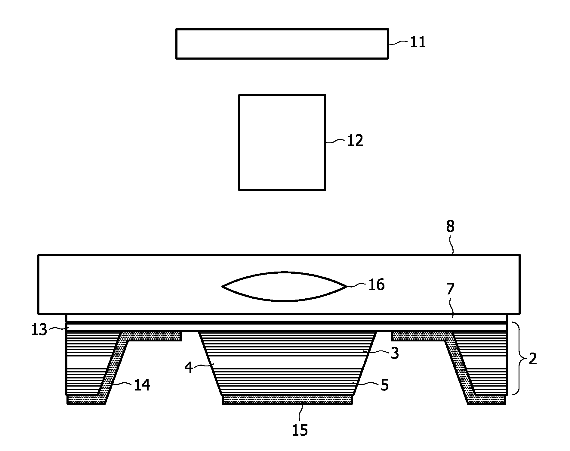 Vertical extended cavity surface emission laser and method for manufacturing a light emitting component of the same
