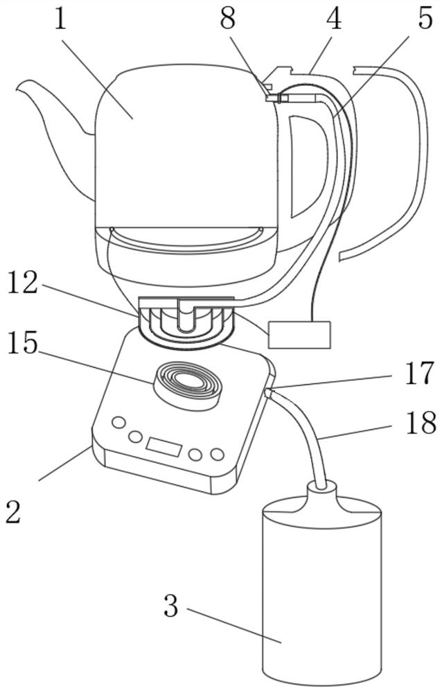 Electric kettle water outlet device