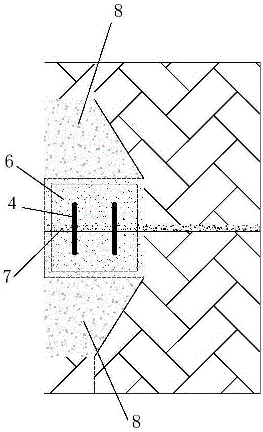 Sampling method of rock mass with weak structure surfaces