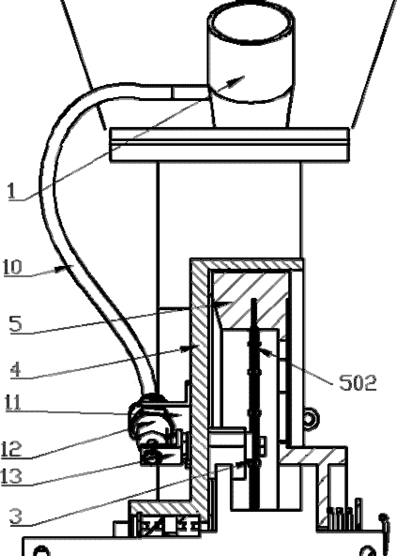 Seed-coat-removal preventing device for air-blowing type seeding apparatus