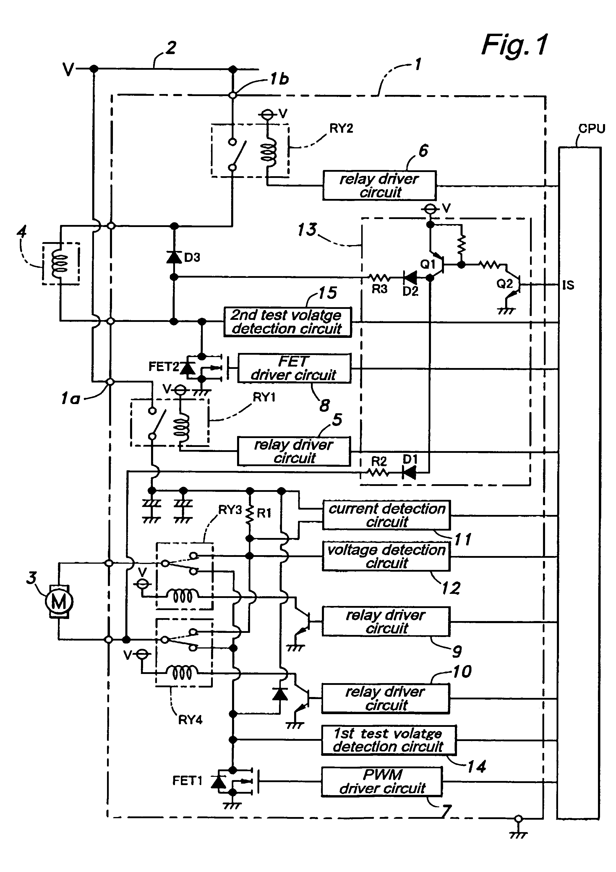 Fault detection circuit for a driver circuit