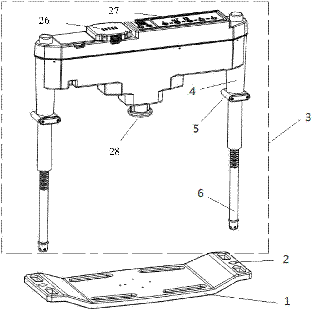 Installing and adjusting device for cardio-pulmonary resuscitation device
