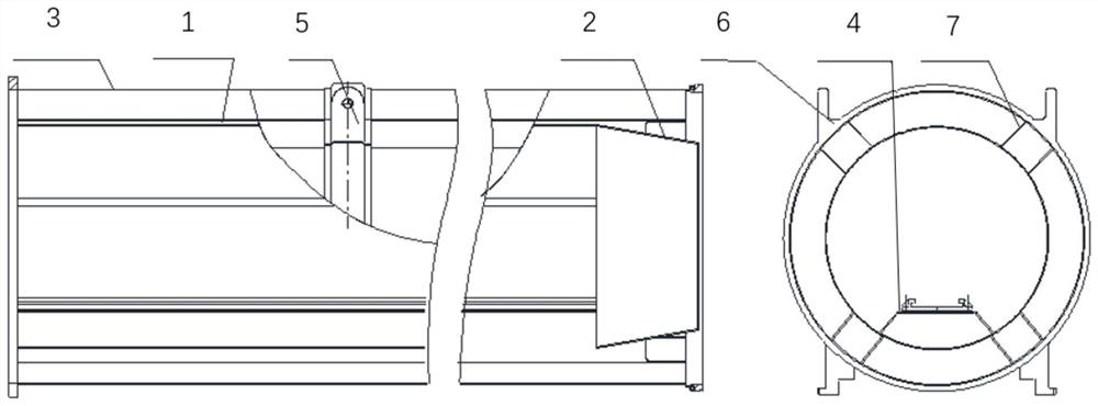 Welding method of concentric launching cylinder