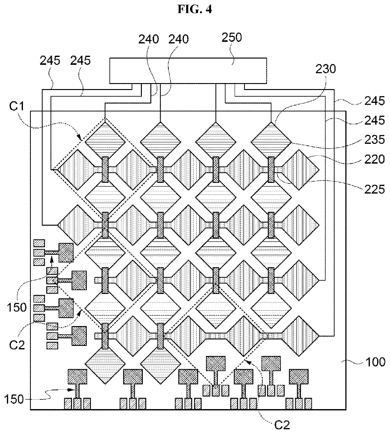 Touch sensor-antenna module and display device including the same