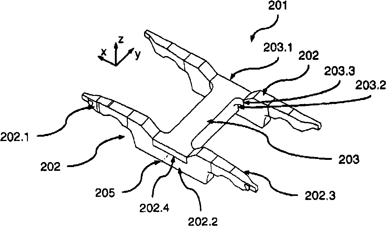 Chassis frame of a rail vehicle