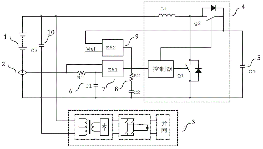 Method and device for restraining power-frequency ripple current