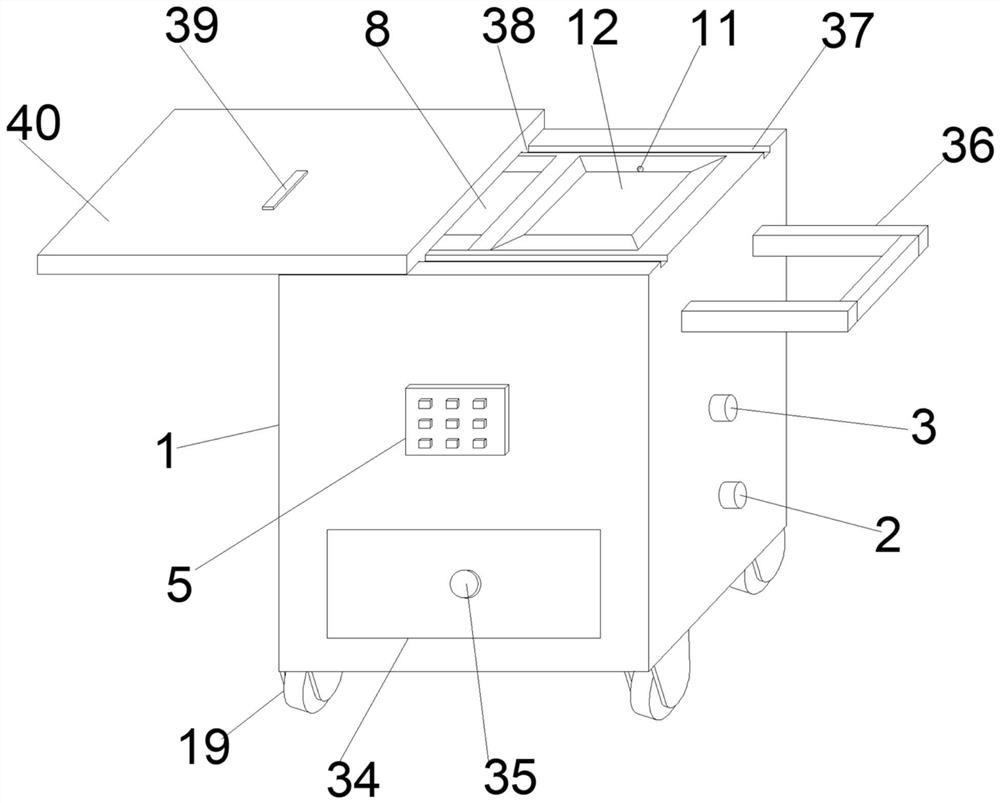 Incision recovery nursing device for general surgery department