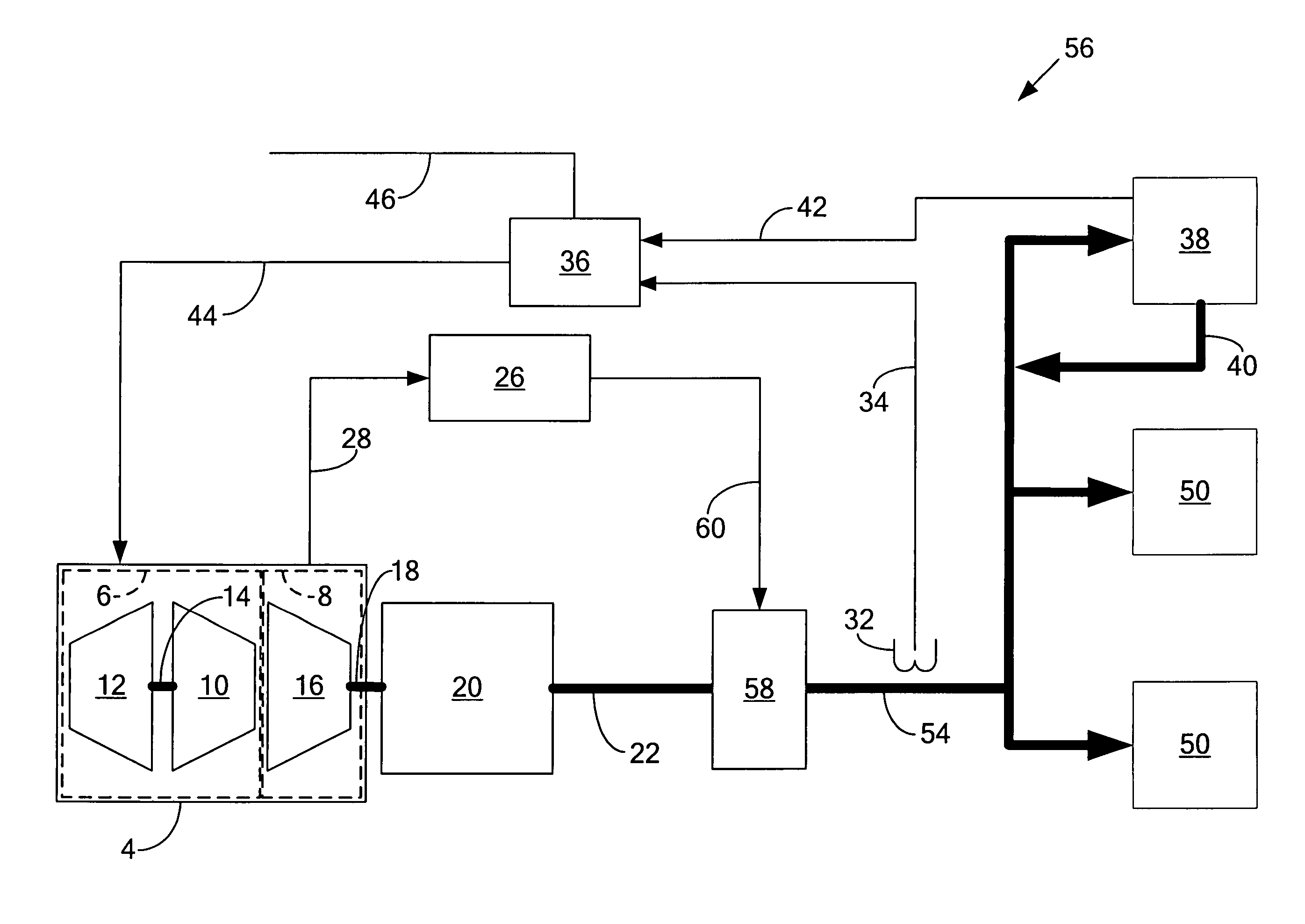 Power turbine speed control using electrical load following