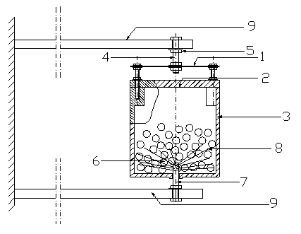 Particle damping vibration absorbing device