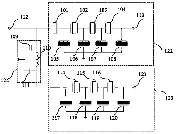 Monolithically integrated bulk acoustic wave duplexer and manufacturing method thereof