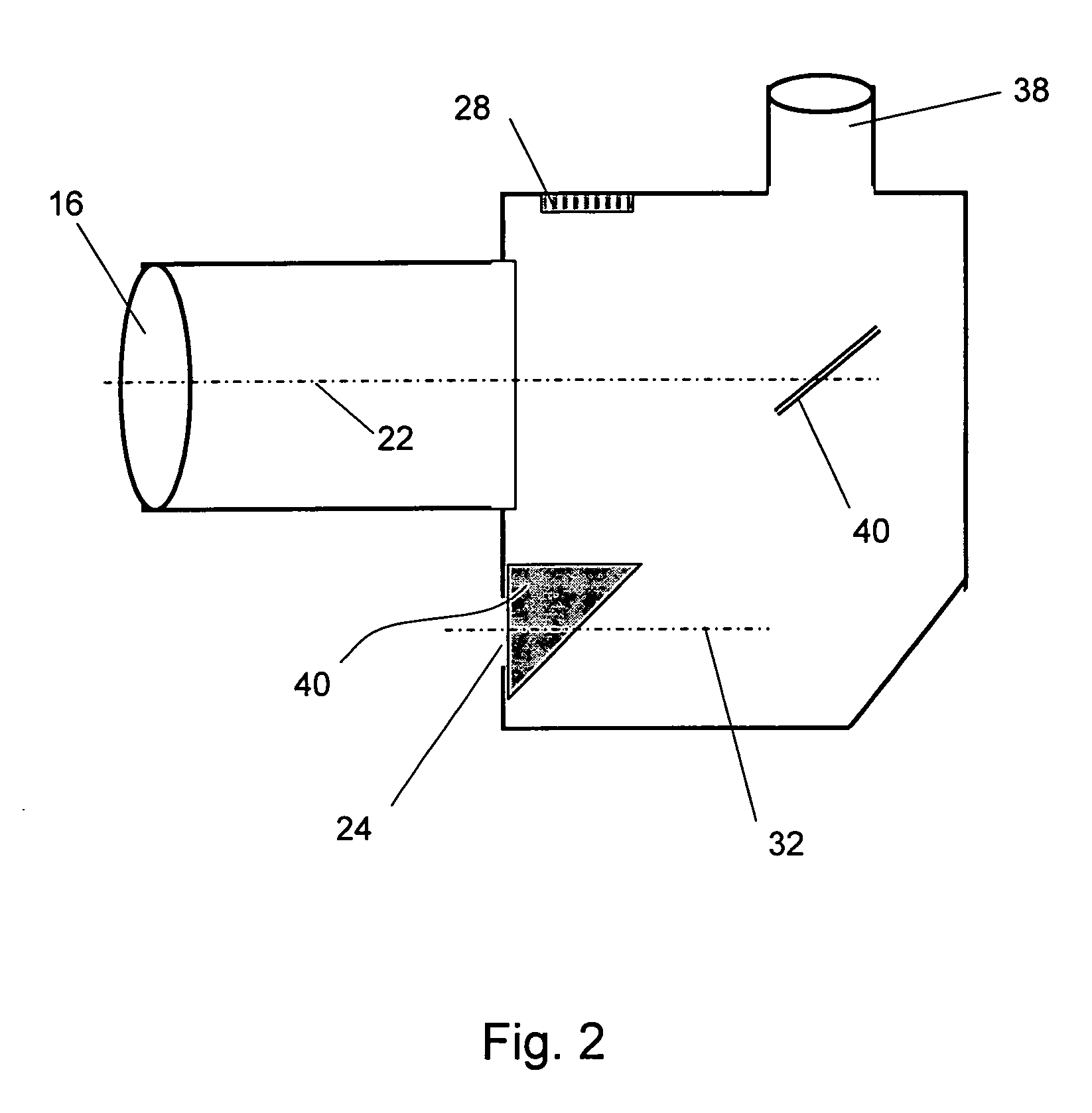 Solar telescope with integrated alignment mechanism