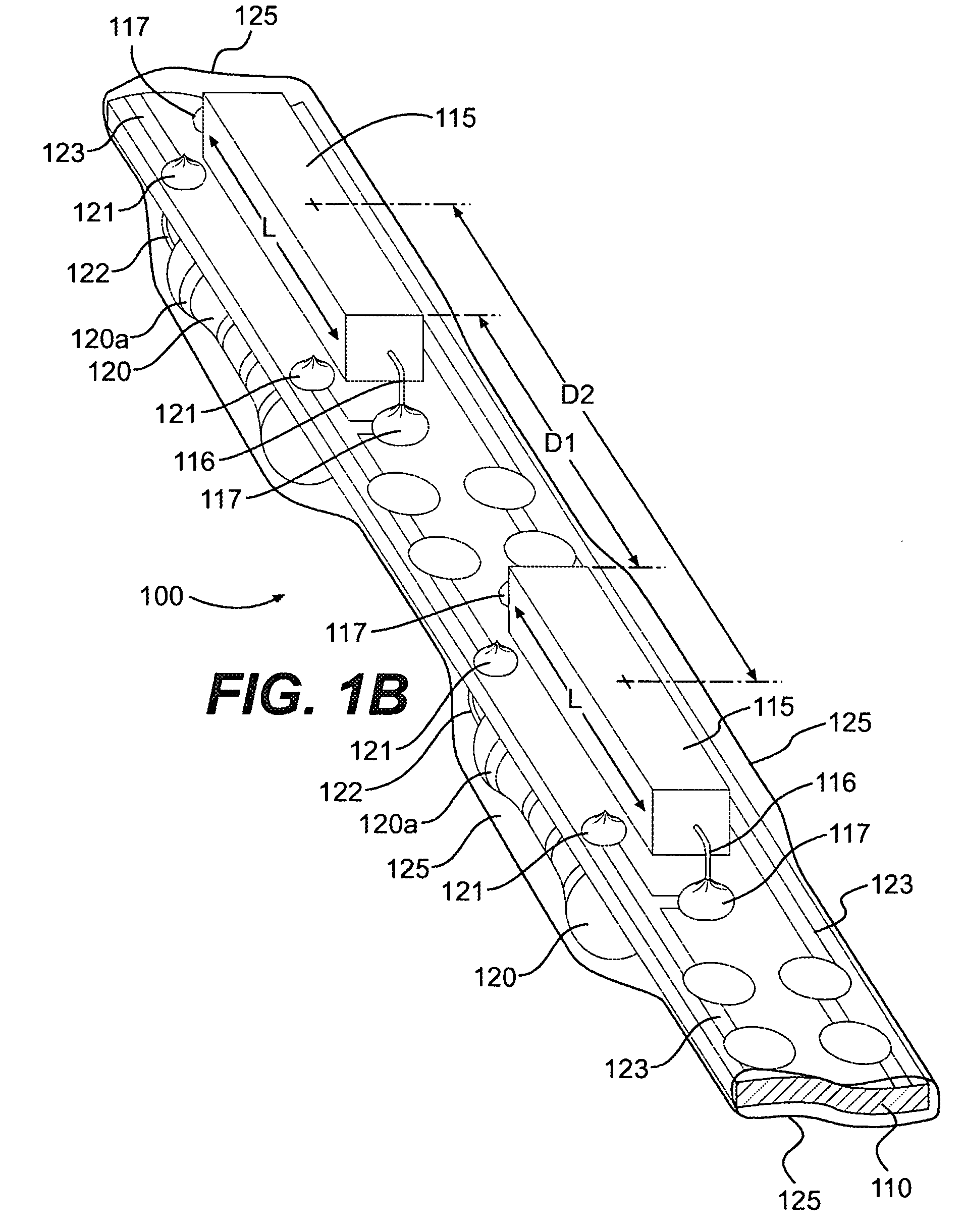 Level sending unit with flexible sensor board for monitoring the liquid level in containers and storage tanks