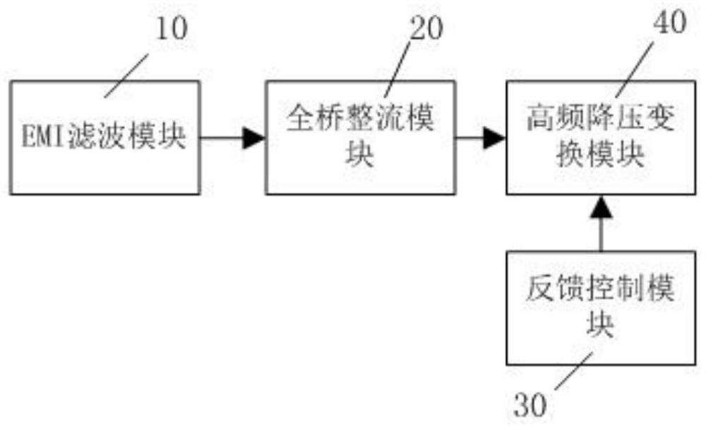 LED down lamp driving controller