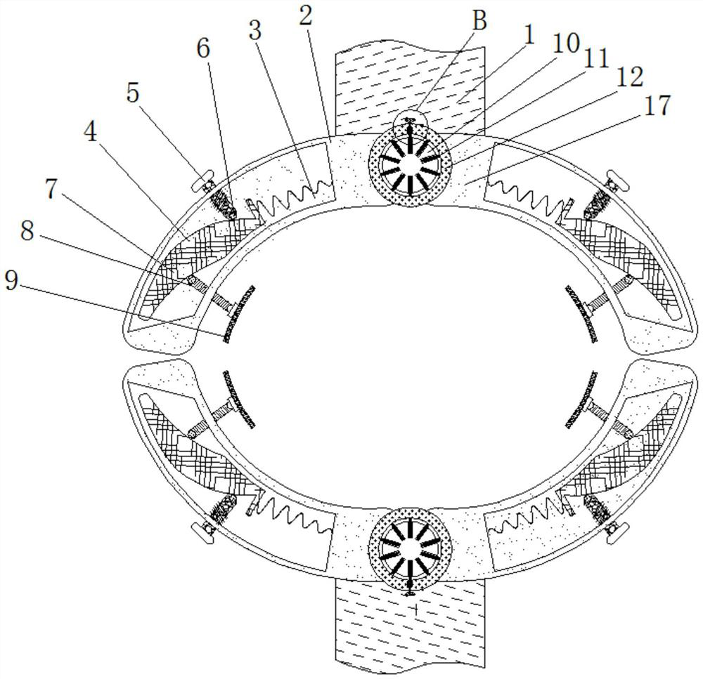 Grinding and fixing device for spherical parts