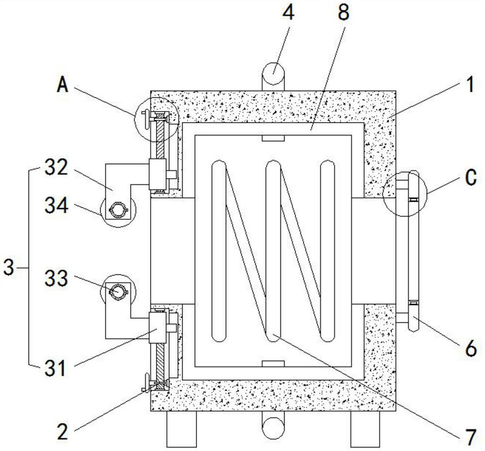 Heat treatment device for stainless steel bar