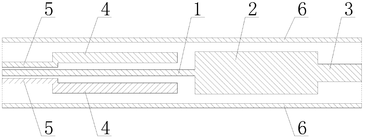 A T-shaped coaxial power divider
