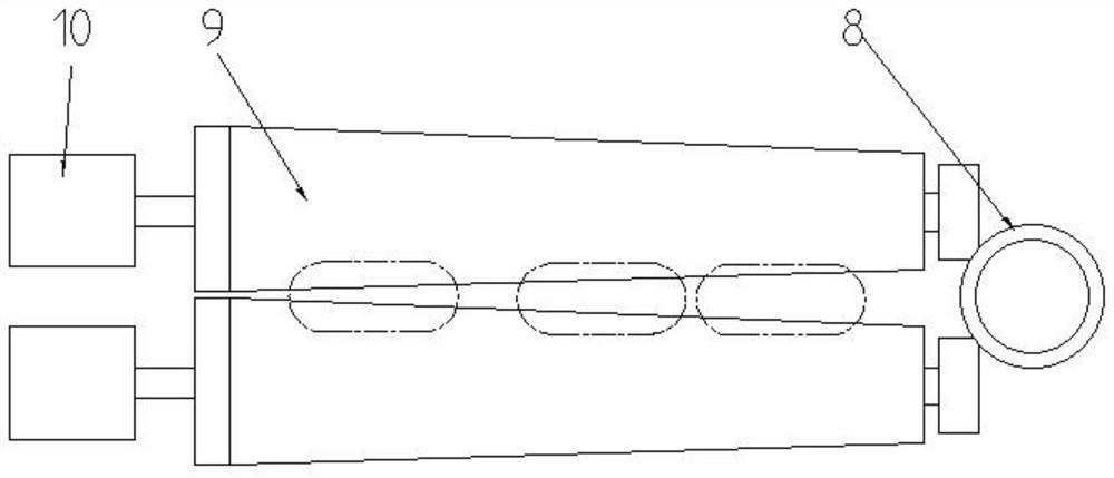 Double-layer blanking device for health care product capsules and use method of double-layer blanking device