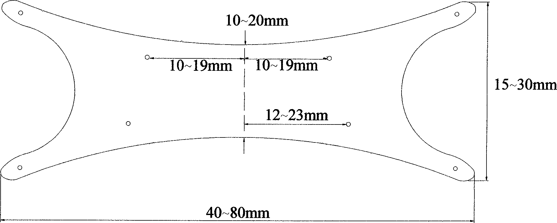Biotype mini-urethral canal hanging strip