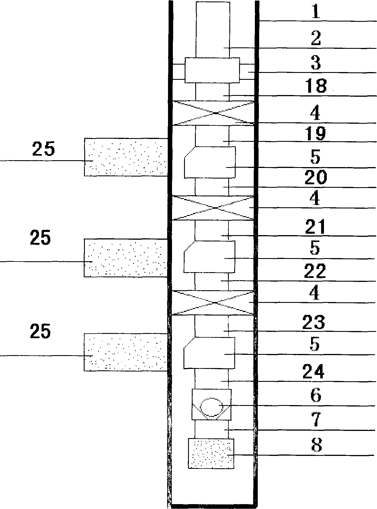 Method for water distribution by sound wave remote control