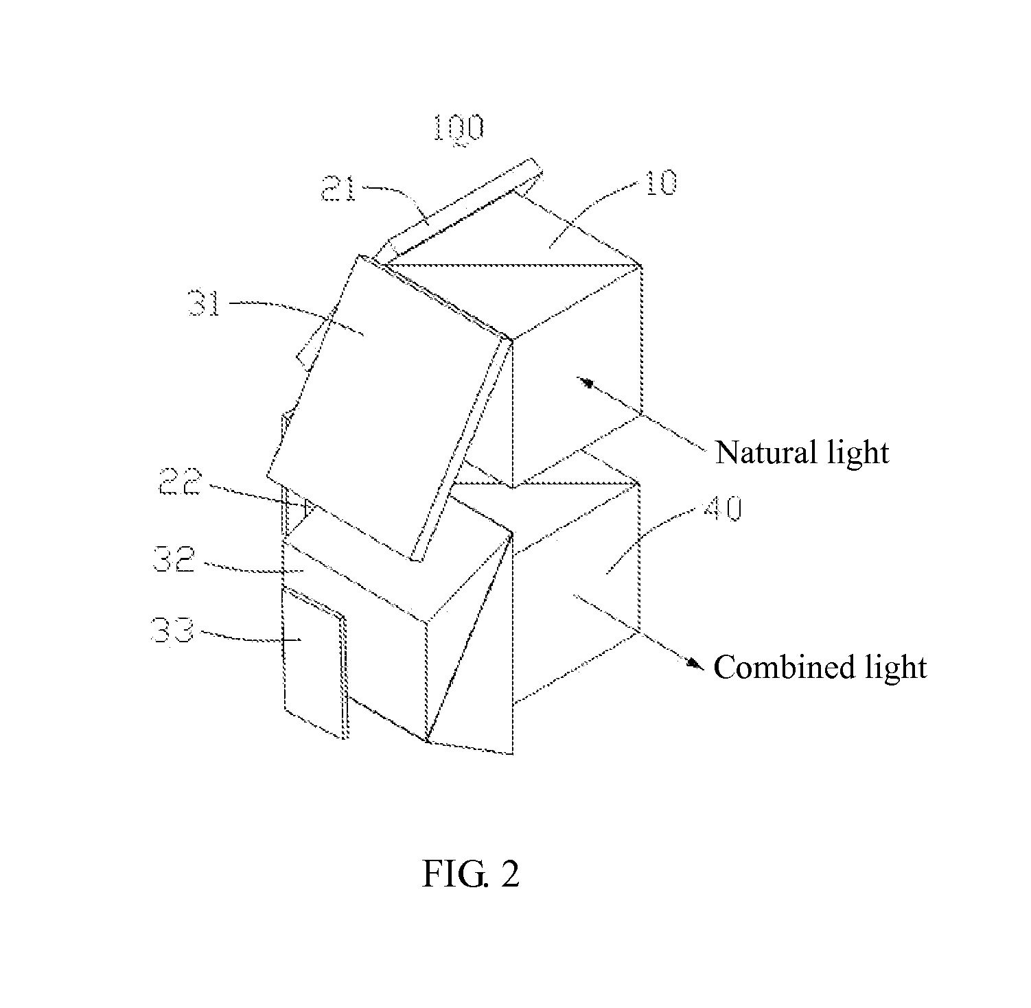 3D projection optical system and dual-chip light splitting and light combining module thereof