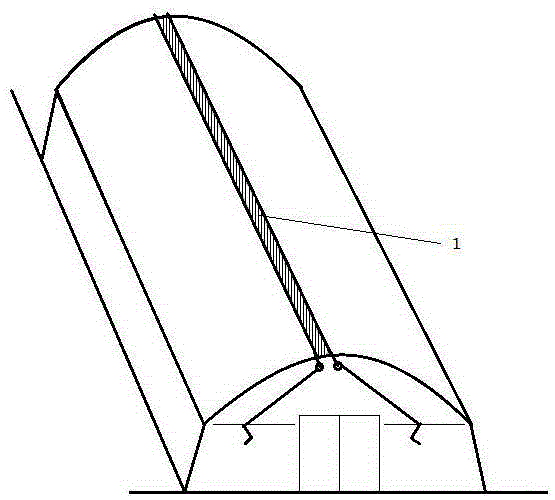 Simple building and covering method for vegetable steel frame greenhouse sunshade net