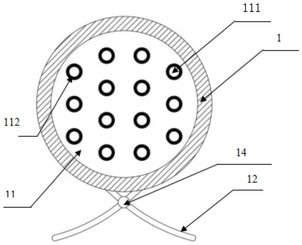 Internal drying device for dental handpiece