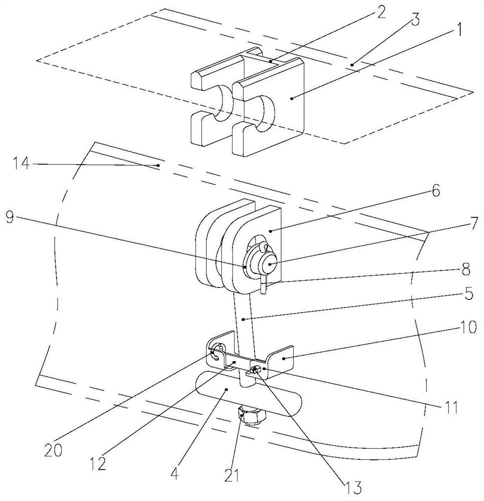 Rail flat car lifting device