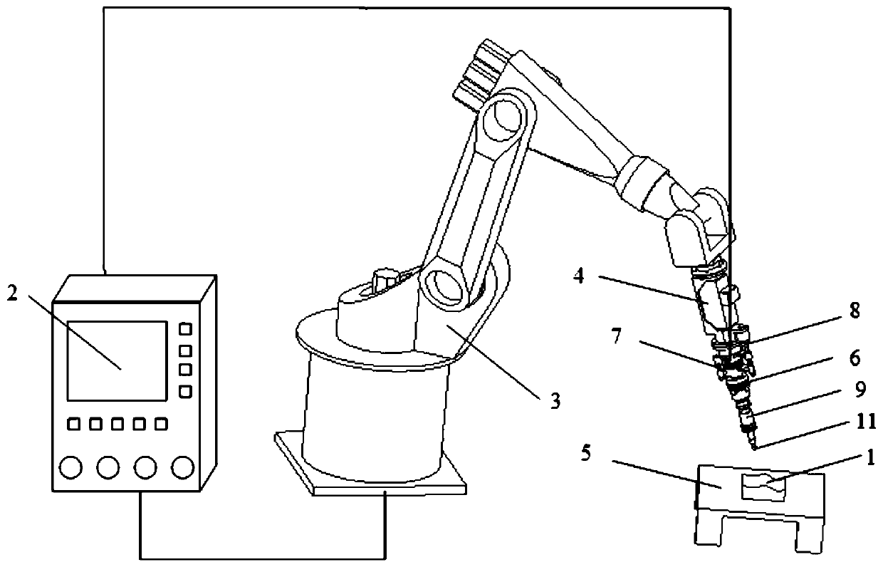 Non-structure freeform curved surface grinding device