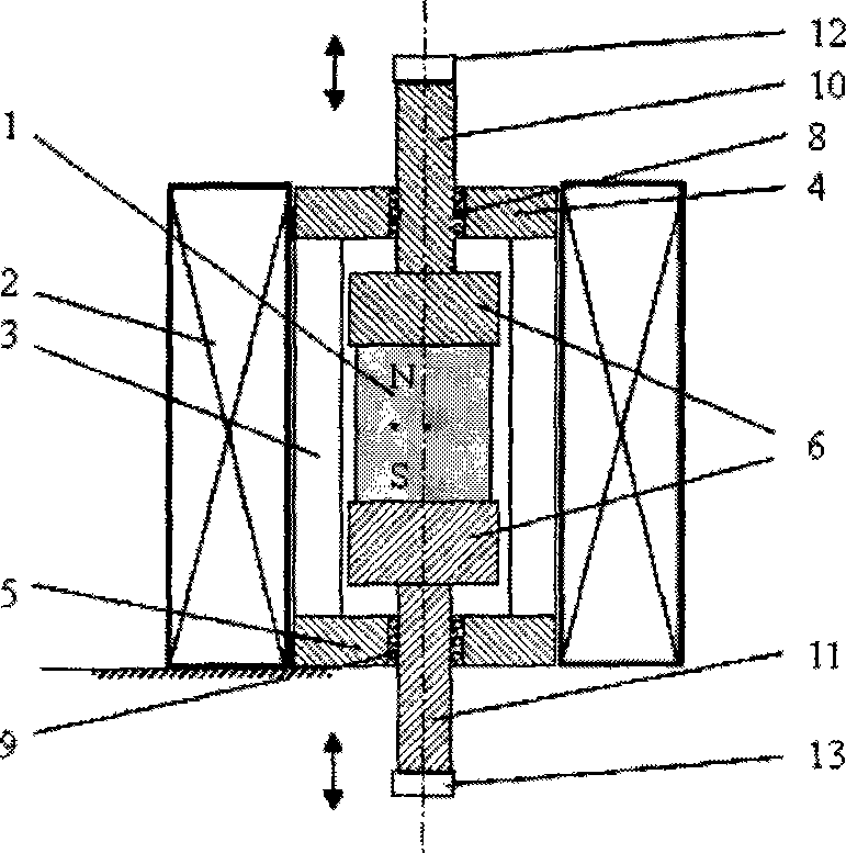 Electromagnetic permanent magnet combined driving apparatus