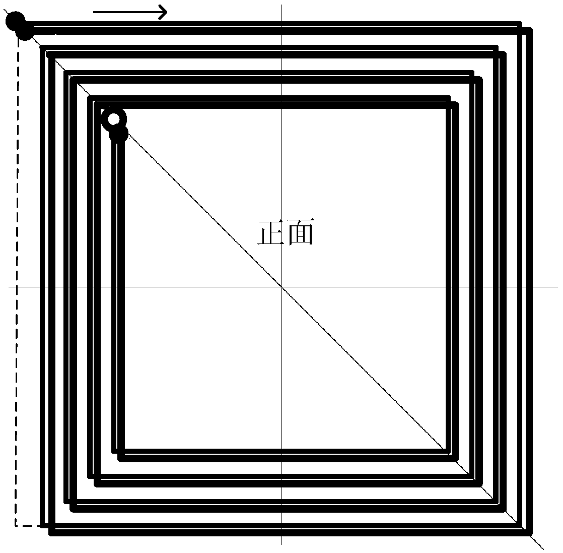 Flexible printed circuit board and magnetic field coil manufacturing method based on the printed circuit board