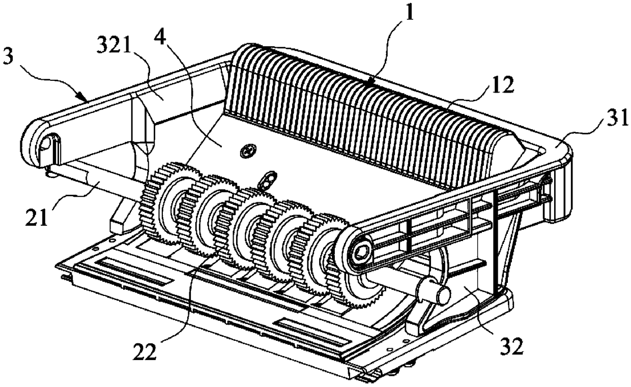 A banknote receiving assembly and a banknote counting machine