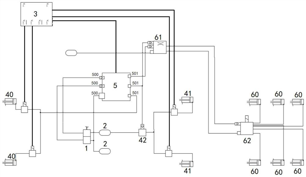 Air brake auxiliary system for hill starting