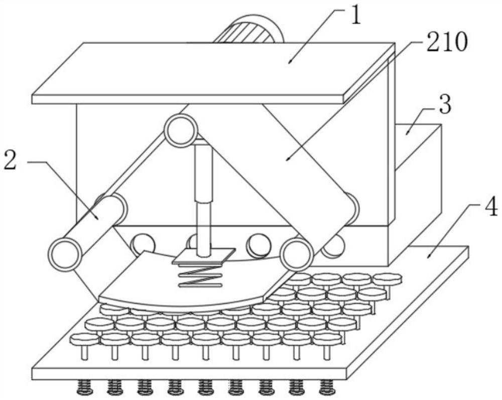 Polishing device adopting high-strength wear-resistant diamond abrasive belt