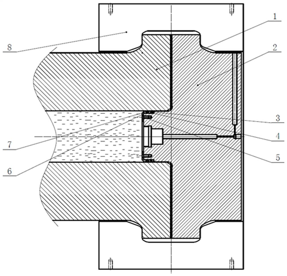 Two-stage combined sealing structure for ultrahigh pressure