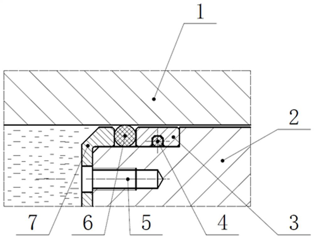 Two-stage combined sealing structure for ultrahigh pressure