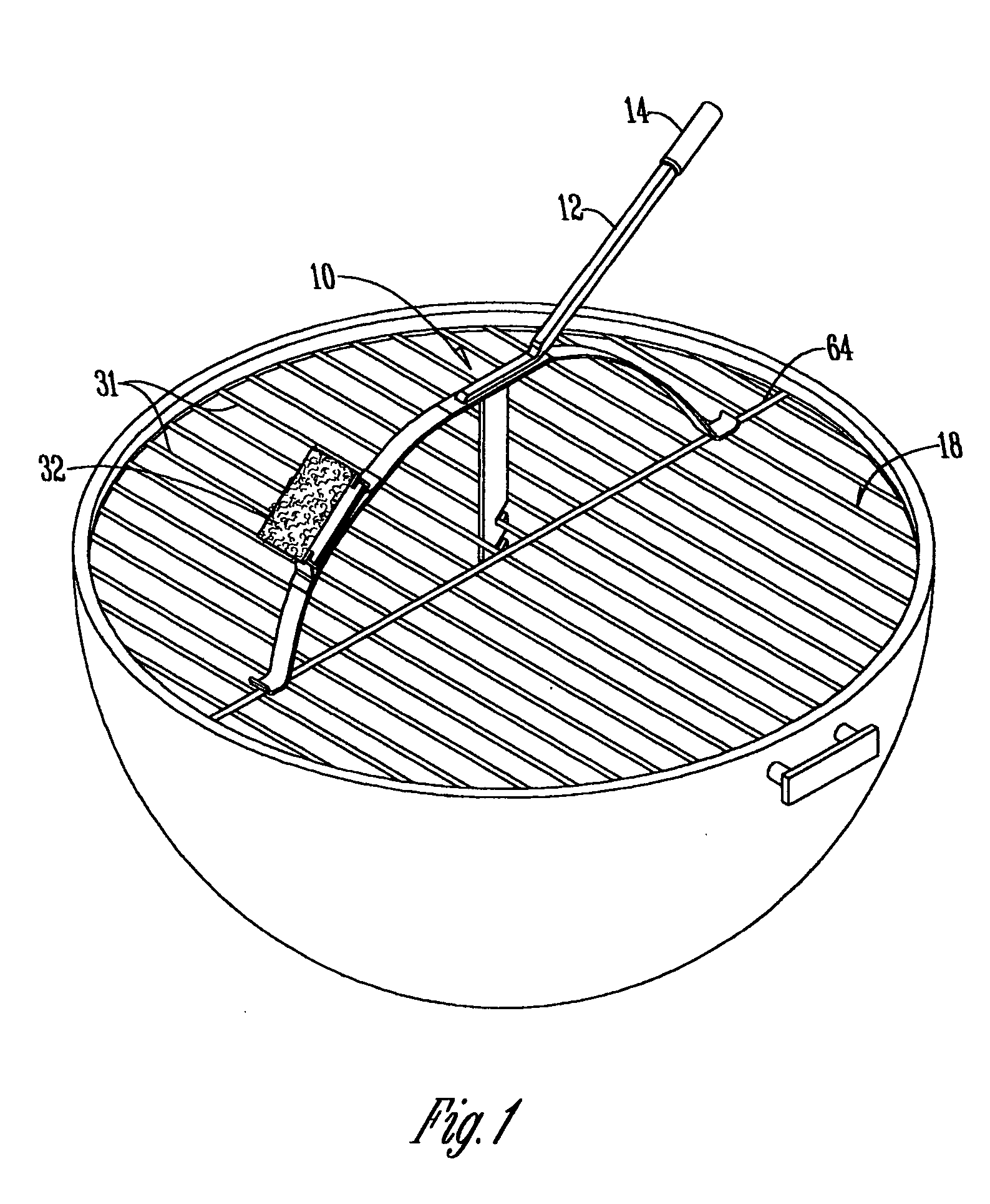 Wire rack and grill lifting tool