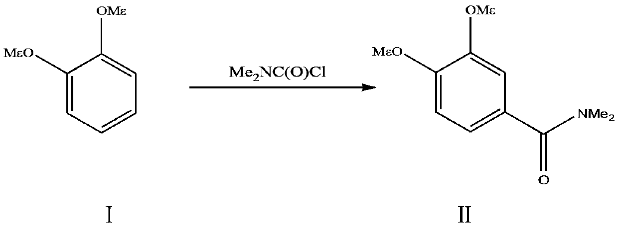 A kind of preparation method of 3,4-dimethoxy-n,n-dimethylbenzamide