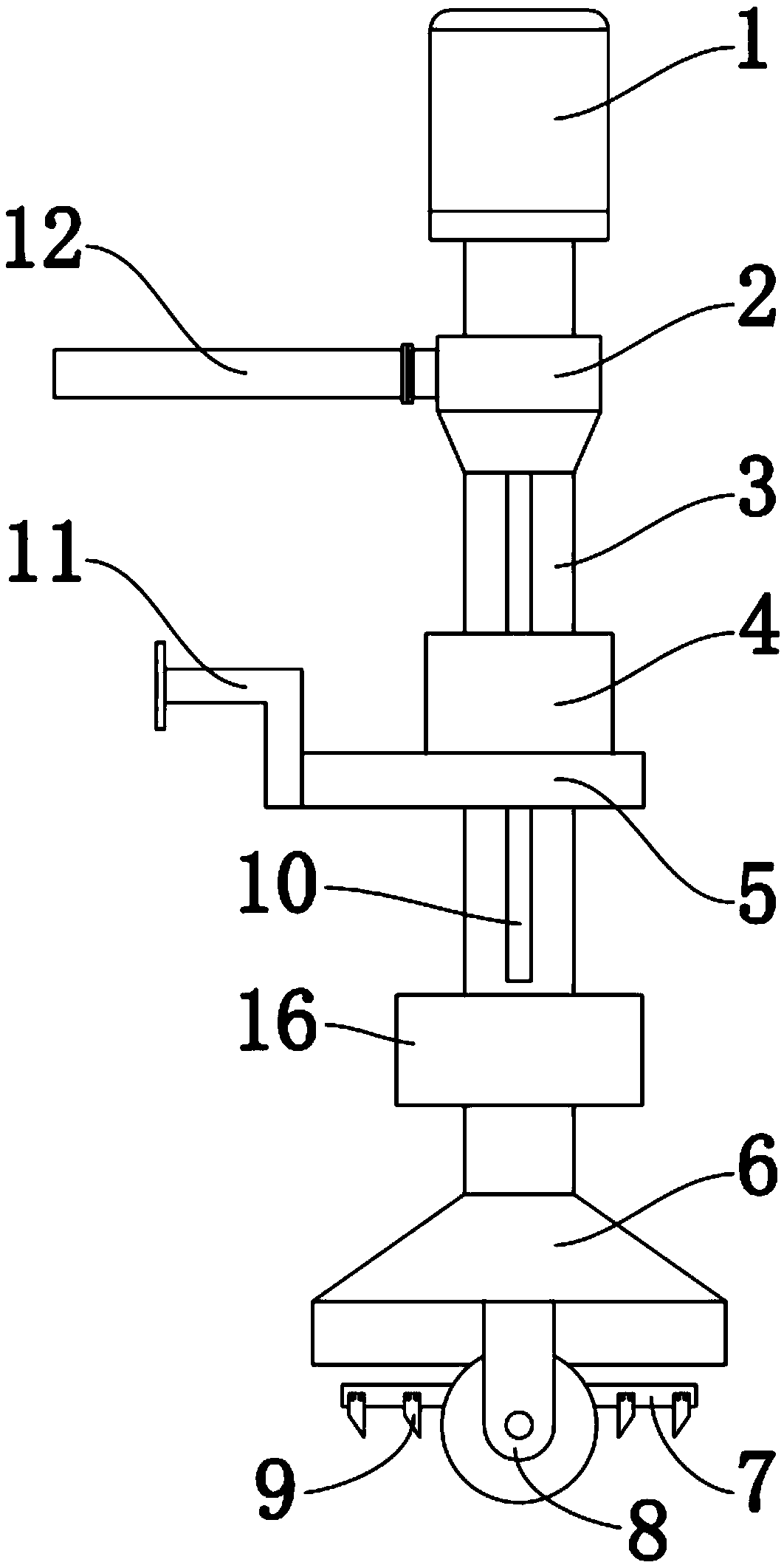 Hydraulic engineering desilting device with stirring function and desilting method thereof