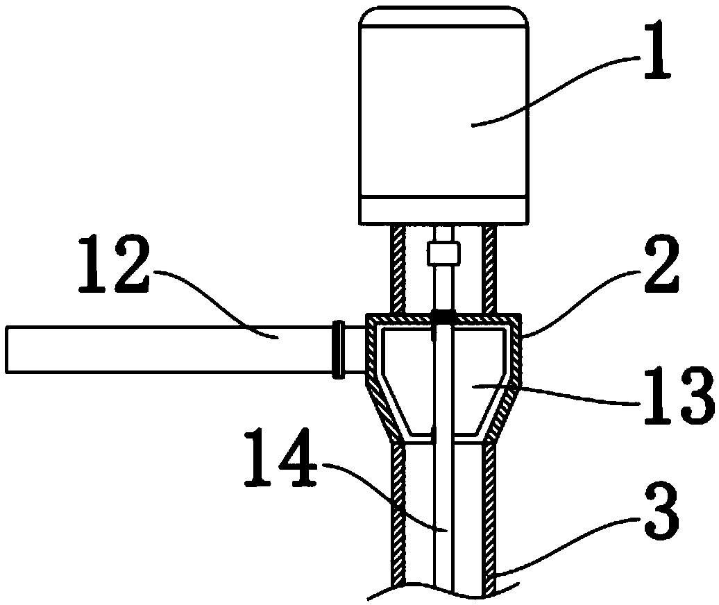 Hydraulic engineering desilting device with stirring function and desilting method thereof
