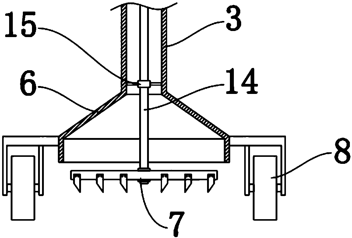 Hydraulic engineering desilting device with stirring function and desilting method thereof