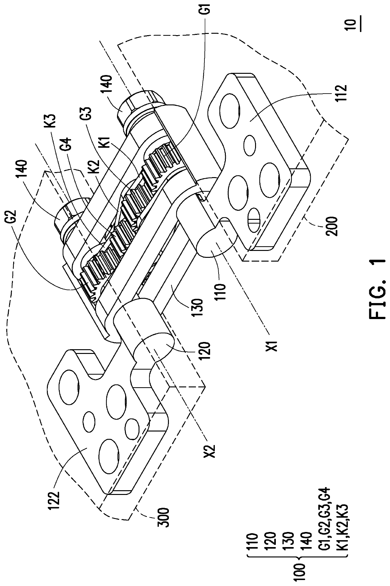 Dual-shaft hinge module and portable electronic device