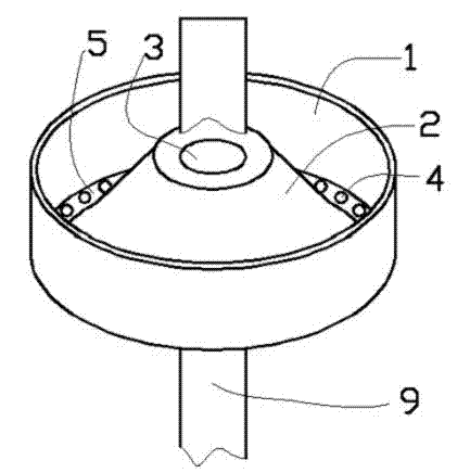 Uniformly sprinkling device