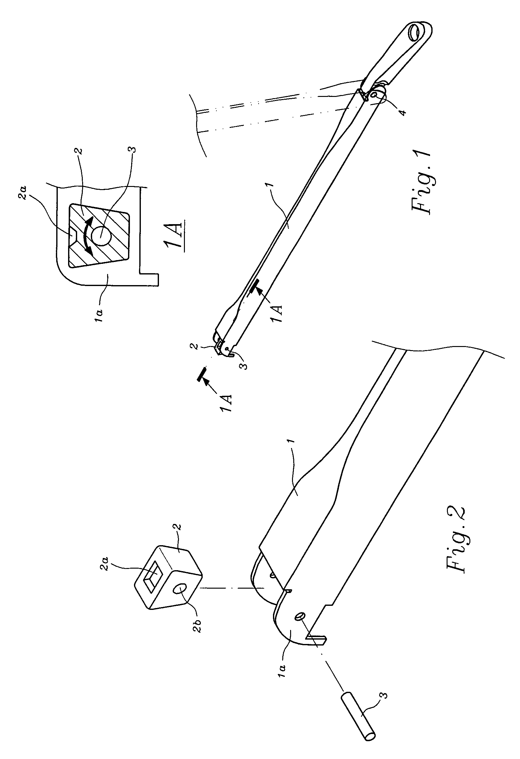 Joint assembly of a car windshield wiper arm