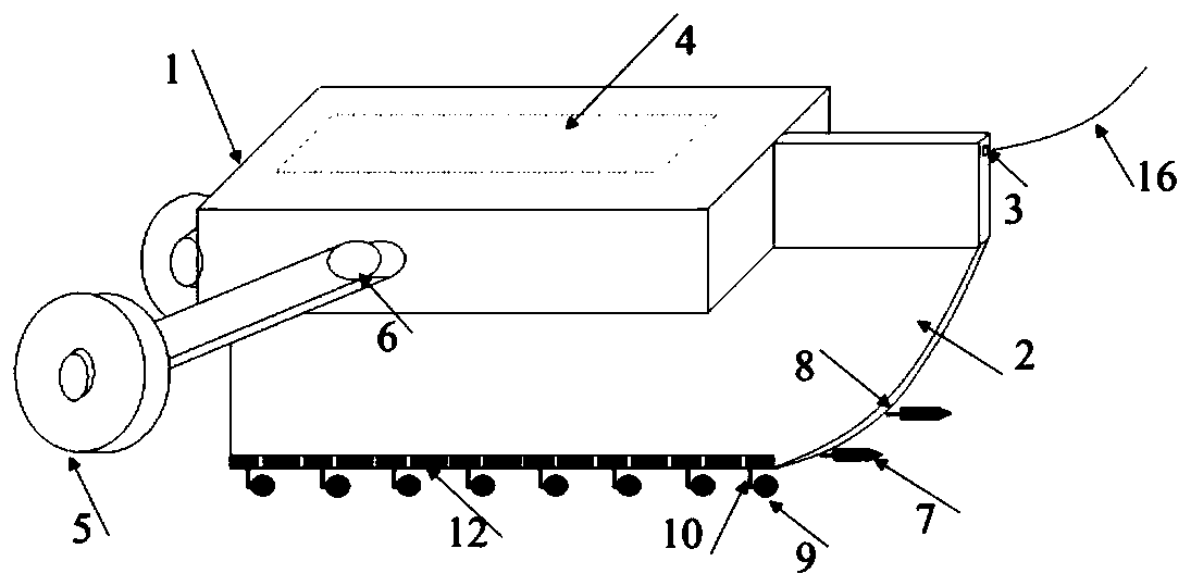 Large-range soft soil site soil body parameter continuous measurement device